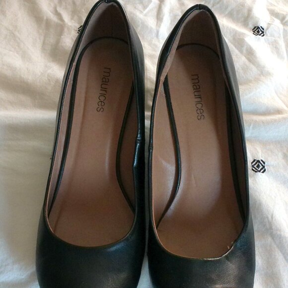 MAURICES Black Wedges Size 9 - Picture 1 of 5